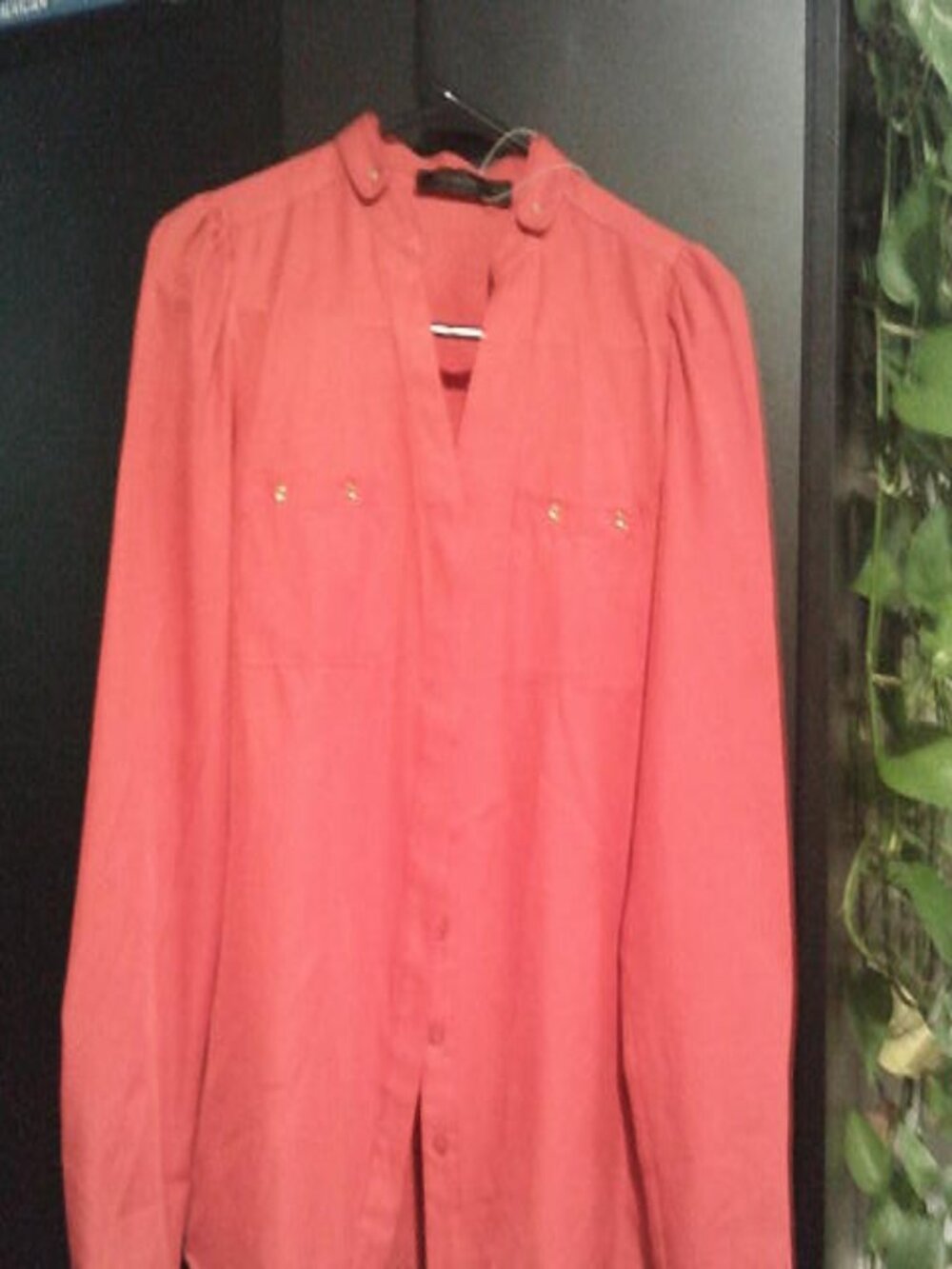 Hot Red Limited Silk Blouse